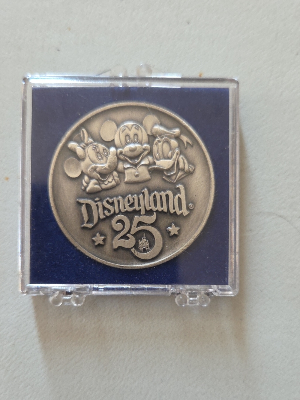 Disneyland 25th Anniversary Commemorative Coin - Silver Tone